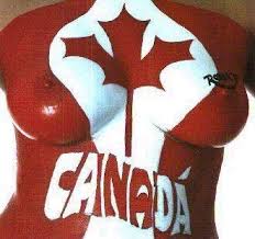 Naked Canadian Flag